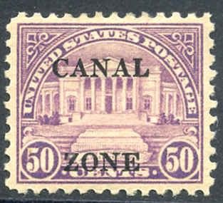 US Possessions - Canal Zone 94 Possessions XF - Superb LH cv 230.00++