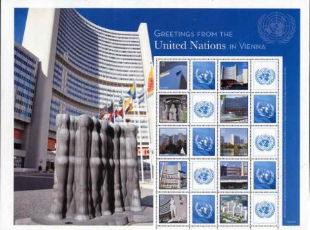 UN Personalized Sheets 2015 Vienna 557 E8.00 Greetings