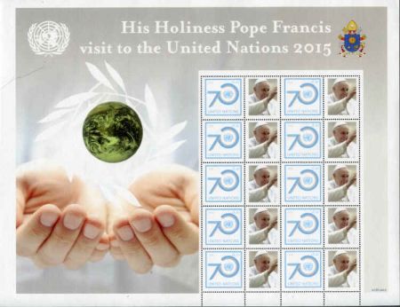 UN Personalized Sheets 2015 NY 1118 Pope Francis Visit