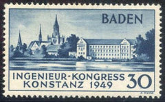 German Occupation - Baden 5N41a VF - XF NH Type II  cv $475
