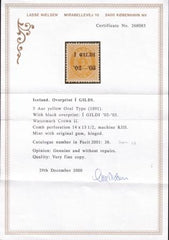 Iceland 63 Facit 38 Mint H VF - XF Nielsen Cert