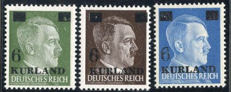 Germany Kurland Mi1vx-3vx VF NH 3 signed (130.00)