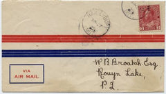 Canada 1925 First Flight with CL 5 Haileybury - Rouyn, Signed  Pilot Broatch
