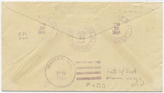 US Illinois, Marine 723 Fancy Cancel Cover, Ship