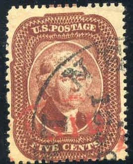 United States 28 Early Classics Used F Bright Color Light New Orleans Cds and red paid cv $1,150