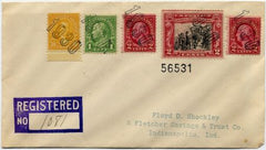 US Indiana, Winchester 632, 634, 642, 651  Fancy Cancel Cover