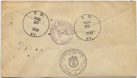 US Kentucky, Ed 552, 562, 651, 683  Fancy Cancel Cover Star in Circle