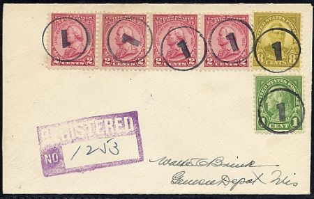 US Pennsylvania, Sharpsville 632, 640, 689  Fancy Cancel Cover