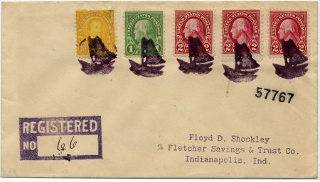 US Kentucky, Boat 632, 634, 642  Fancy Cancel Cover, Boat