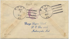US Kentucky, Boat 632, 634, 642  Fancy Cancel Cover, Boat