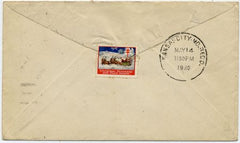 US Indiana, Santa Claus 654 682  Fancy Cancel Cover, Santa Full  Figure