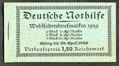 Germany B28a-9a VF NH Unexploded Booklet cv $625