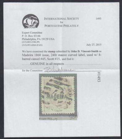 Madeira 15 XF Appearance ISPP Cert cv $425