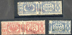 Italy Q27, 29 + 1/2 Q25  with "Especimen" Receiving Covt UPU Specimen Ovpt in violet