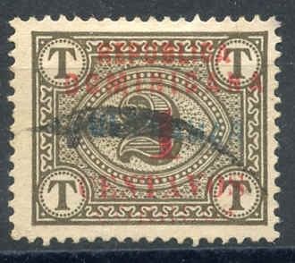 Dominican Republic 163 F - VF No Gum "Amostra" Specimen Ovpt in blue covered with cancel