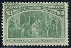 US 243 Early Commemoratives F NH Fresh Light Shade cv $4,250
