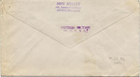 Belgium 1931 (May) Europa Catapult Cover to NY