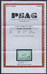 US RW4 Duck Stamp VF - XF NH Well Centered with PSAG Cert