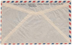 Spain 1939 C99 on Airmail Cover Signed by Avator C49 on airmail cover to New York signed by Heraclio Alfaro Fournier, Aviator