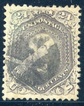 US 99 Early Classics Fancy Cancel Extraordinary Centering - Clear "F" Grill cv $1,500