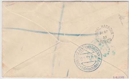 Newfoundland 1933 Balbo Flight to England via Rome, Signed