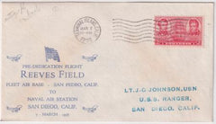 US 1938 Cover with 791 Signed by Pilot J.G. Johnson, future Admiral