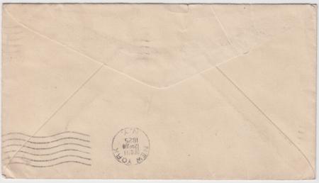 US 1925 Airmail Cover with C4 on U429, Wyoming - NY