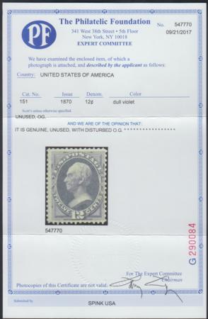 US 151 Bank Notes Mint F-VF Disturbed OG, 2017 PF Cert