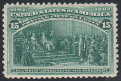 US 238 Early Commemoratives NH XF Beautiful Color, Impression + gum, New PF Cert.