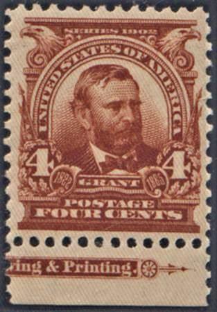 US 303 Bureau and Regular Issue Mint Hinged VF - XF Imprint Copy