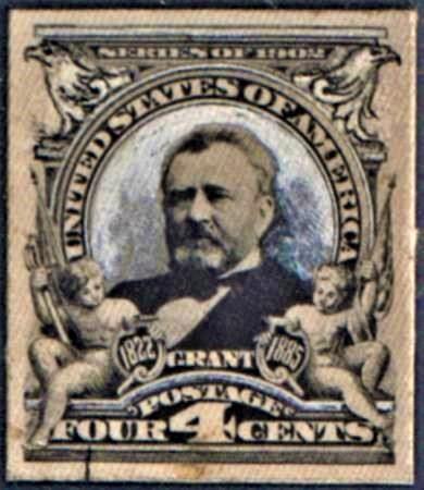 US 303-E3 Bureau and Regular Issue VF Unique Essay with Different Grant Portrait + Eagles
