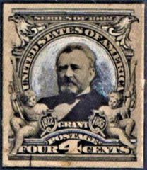 US 303-E3 Bureau and Regular Issue VF Unique Essay with Different Grant Portrait + Eagles