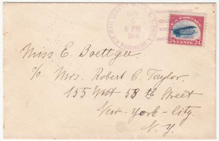 US 1918 C3 on Cover with Washington AMS cancel