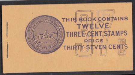 US 720b Mint NH VF Modern After Scott 547 (1920 on) Nice Single Pane in Unexploded Booklet, Well Centered