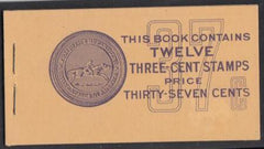US 720b Mint NH VF Modern After Scott 547 (1920 on) Nice Single Pane in Unexploded Booklet, Well Centered