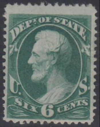 US O60 Officials F - VF Hinged No Gum Along Top From Hinge Removal cv $250