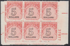 US J101 Mint NH F-VF+ Block Postage Dues Matched Set of Plates of 6 # 37877