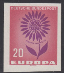 Germany 898var MI 446V Countries A - M Europa Mint NH VF-XF Imperf Large Margins 1964 Europa