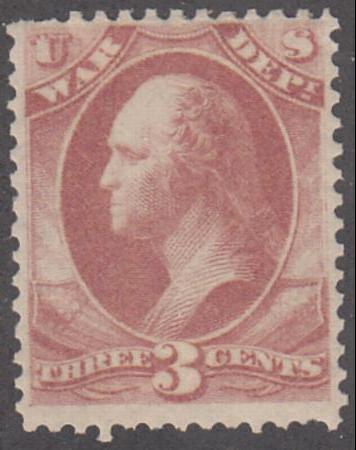 US O85 Officials NH F - VF Tiny Perf FLT. at Top cv $600