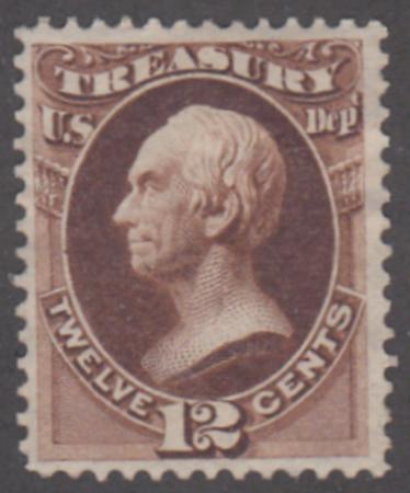 US O78 Officials VF Hinged Part OG cv $300