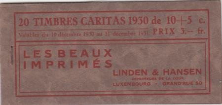 Luxembourg B40 Booklet Mint NH Booklet with 2 Panes of 10, Pristine
