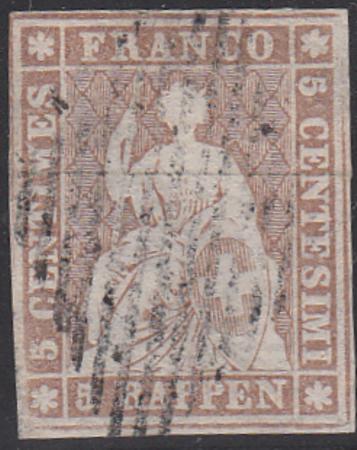 Switzerland 32 Used F - VF 4 Frame Lines 3 With Sound Margins, Swiss Cert
