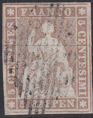 Switzerland 32 Used F - VF 4 Frame Lines 3 With Sound Margins, Swiss Cert