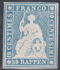 Switzerland 16 NH VF Renggli Cert, 4 Full Frame Lines + Margins