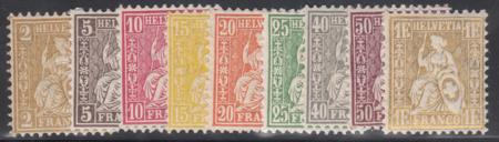 Switzerland 60 - 68 Mint NH F - VF