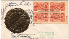 US 1948 964 FDC Signed by OR Gov. Hall and Sec of State Newbry