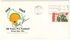 US 1969 1382 Cover Printed Signature of Bart Starr. Football Quarterback