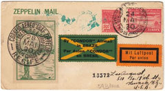 Brazil 1930 Brazil Zeppelin Flight on Roessler cacheted Card to US