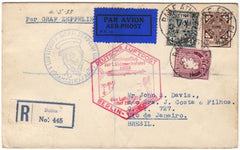 Ireland 1933 1st South America Zeppelin Flight Through Berlin