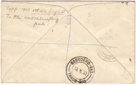 Ireland 1933 1st South America Zeppelin Flight Through Berlin